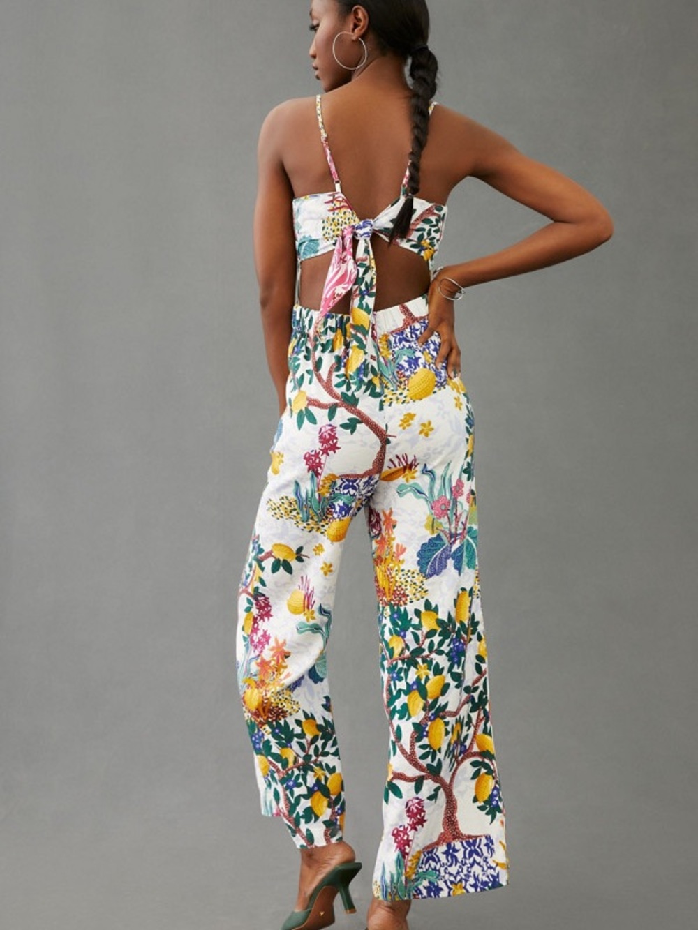 Anthro Maeve cutout floral jumpsuit - Picture 2 of 10